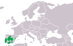 Fotó: Spanyol bordás gőte - előfordulás